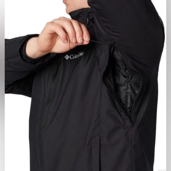 Columbia whirlybird IV interchange Hooded Jacket Men’s Large  (outer layer only) - Picture 2 of 7